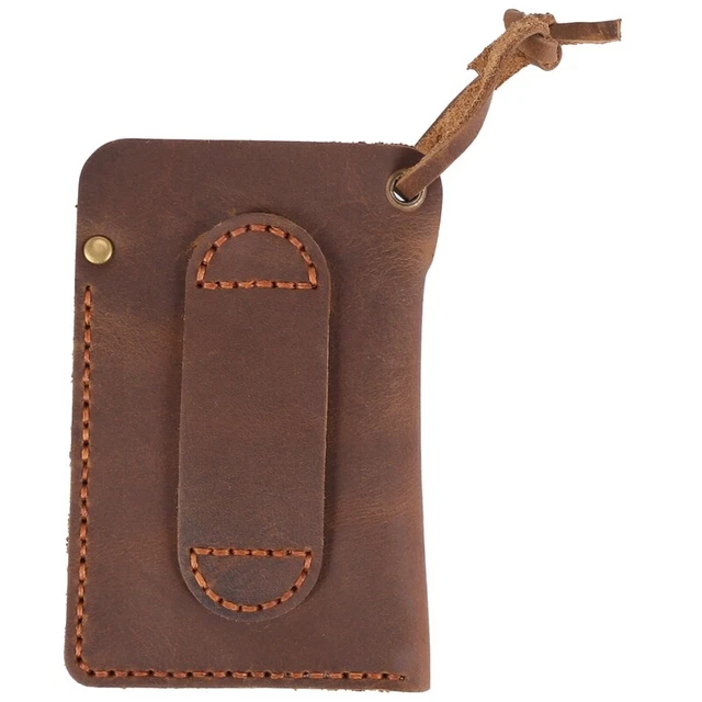 Handmade EDC Organizer Leather Sheath/ Organizer Slip Pouch Case for Flashl Y9N4