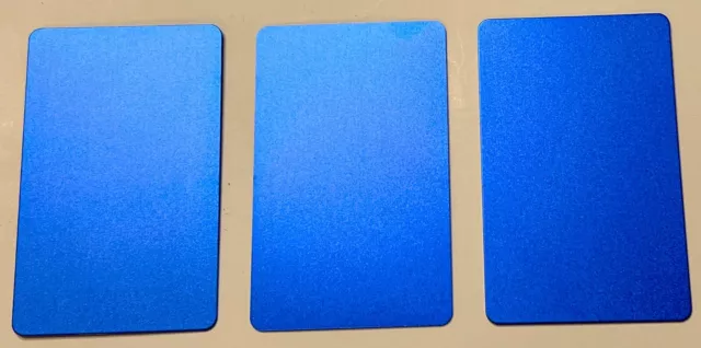 8mm SUPER THICK 100 Anodized Aluminum Business Card Blanks - Round