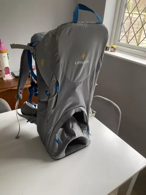 LittleLife Explorer S3 Child Carrier - Grey Toddler Baby Good Condition