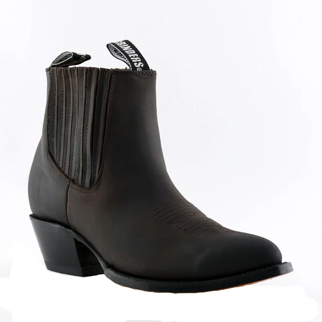 Bottes Cowboy Homme – Cuir Noir – Bout Carré – Qualité Supérieure – Neuves