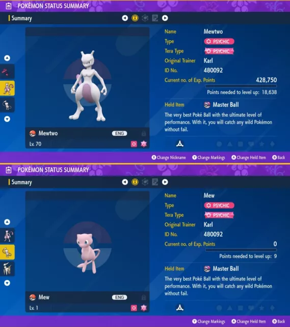 💎Pokemon Brilliant Diamond/Shining Pearl MEW LEGENDARY Non-Shiny Timid 6IV  45496596583