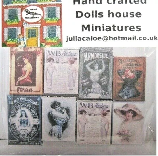 Womens Bedroom Boxes  Dollshouse Miniatures