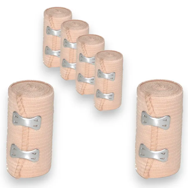 6 Stück Elastikbandage Bandage Sportbandage Stützbandage Kniebandage fixierbinde