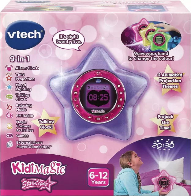 VTech Kidi Magic Light Projector Speaker Clock with AC Adapter
