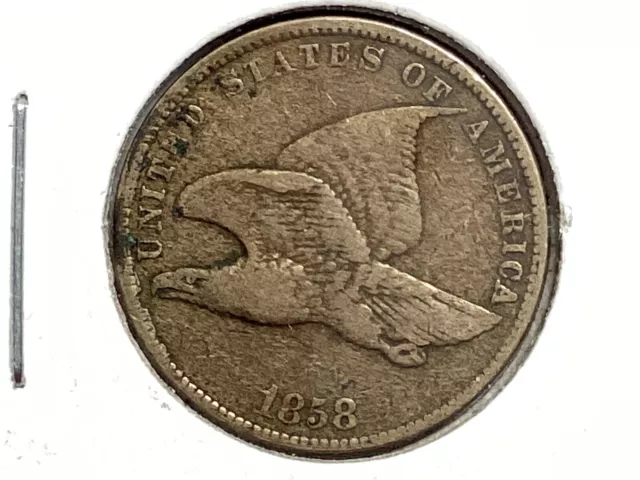 1858 Flying Eagle Cent VF | Gorgeous Old US Type Coin | Small Letters SL