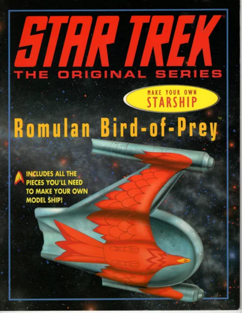 Star Trek Classic Make Your Own Starship Romulan Book paper model kit
