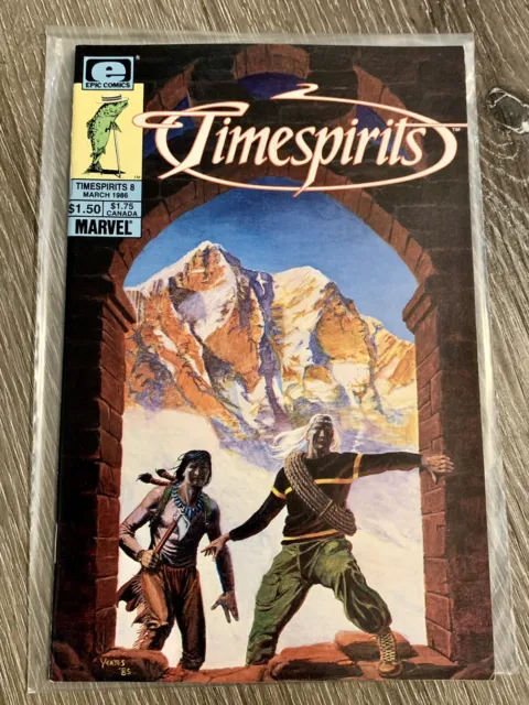 Timespirits #8 March 1986 Epic Comics Marvel Bagged Boarded VF+