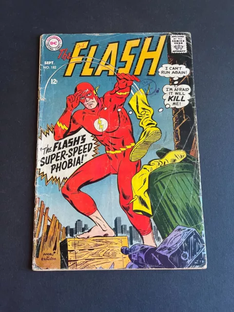 Flash #182 - The Thief Who Stole All the Money In Central (DC, 1968) Fair/Good