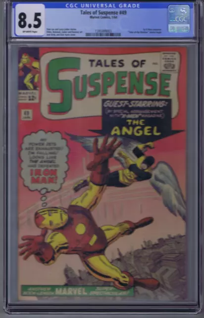 Tales of Suspense # 49 Marvel 1964 1st X-Men crossover , CGC 8.5 ( VERY FINE + )