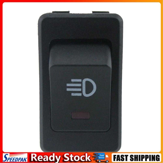 12V 35A 4 Pin Fog Light Rocker Switch with LED for Car Truck Dash (Red)