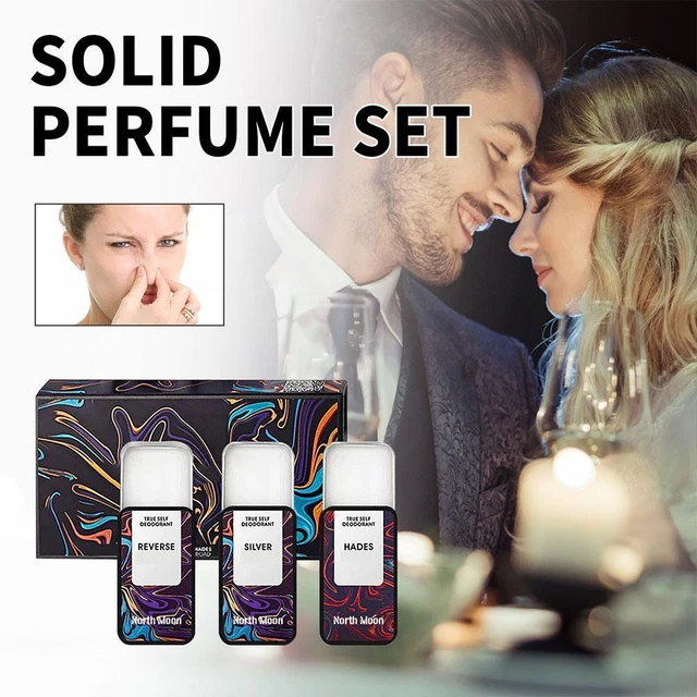 Hommelure Feromone Sölid Perfume Set Portable Sölid Perfume Long Lasting Unisex