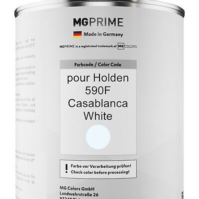 Peinture Voiture kit de pot pour Holden 590F Casablanca White 2,5l 2