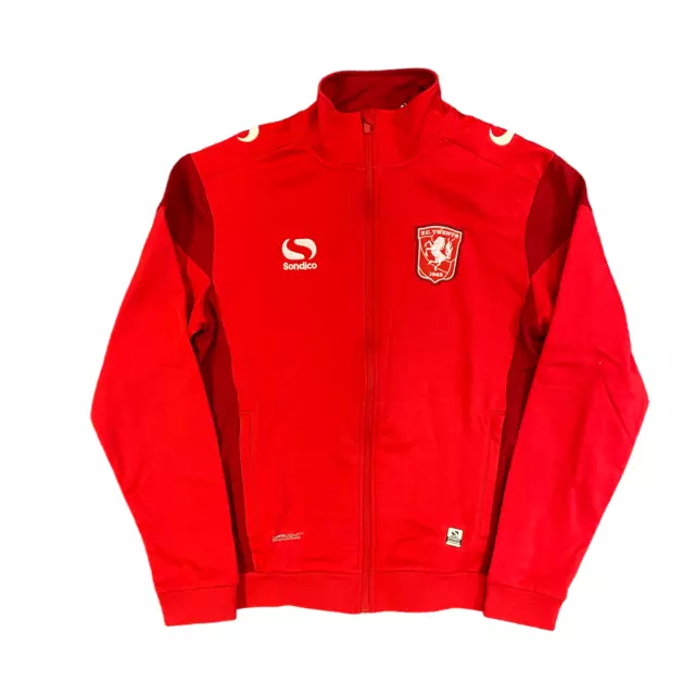 FC Twente Men's Jacket (Size S) Football Red Sondico Full Zip Jacket - New