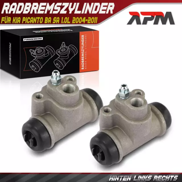 2x Radbremszylinder Hinterachse Ø 15,87 mm für KIA Picanto BA SA 1.0L 2004-2011