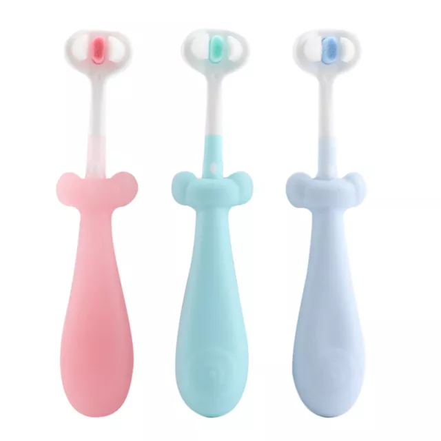 3 Pcs Children's Toothbrush for Kids Baby Toothbrushes Manual