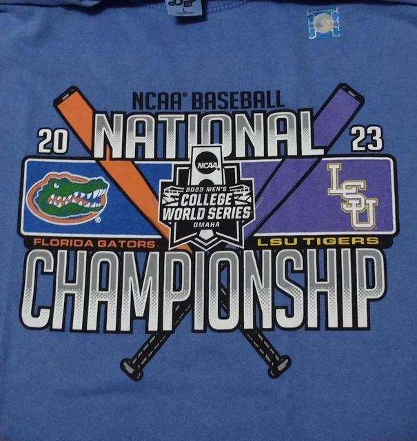 2023 COLLEGE WORLD Series CWS Florida vs. LSU Championship XXL Blue