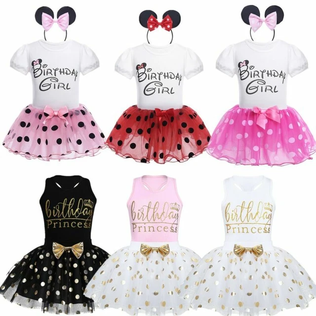Baby Girls Kid My 1st Birthday Tutu Dress Skirt Princess Romper Outfits Costume
