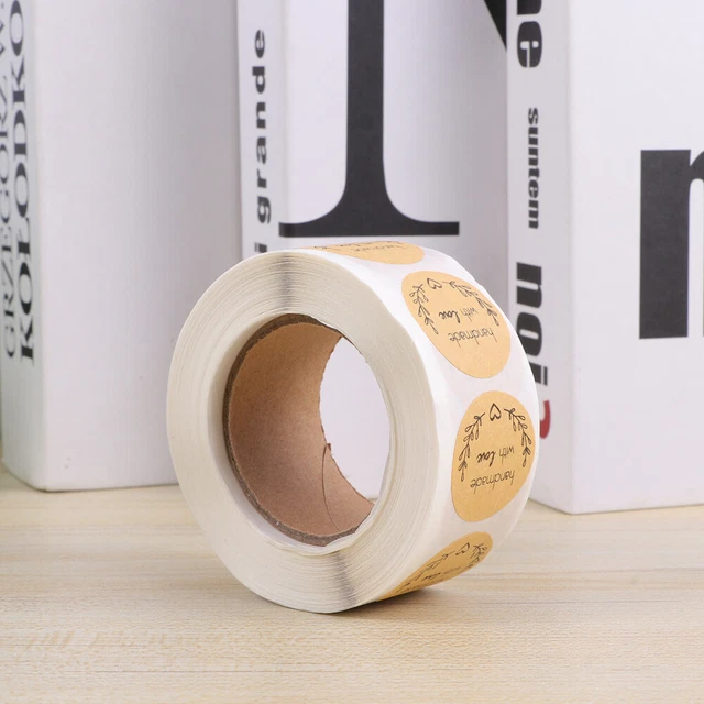 500 Sheets/Roll Love Sticker Label Paper Tags Candy Bag Baking Gift Packaging