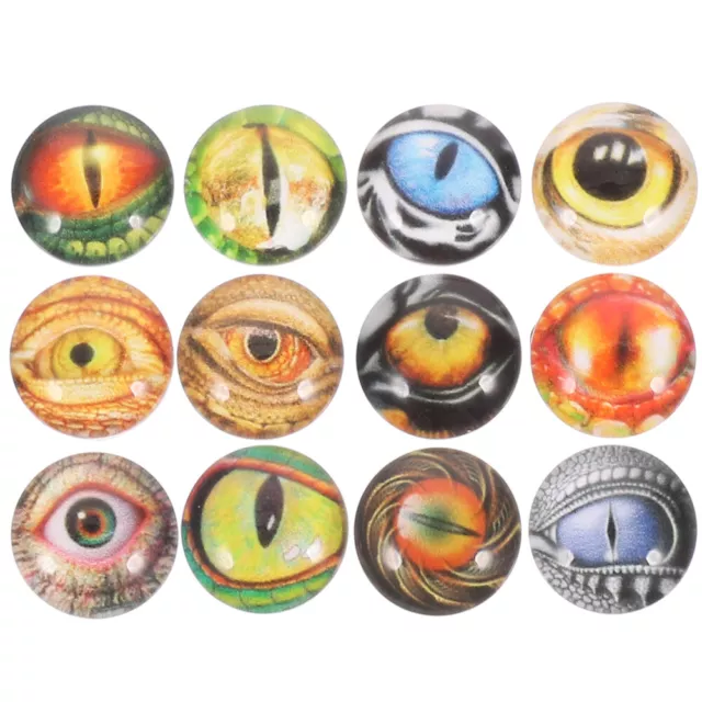 100 Pcs Glass Animal Eye Patch Eyes for Crafts Doll Patches