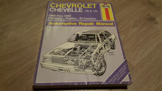 Chevrolet Chevelle V8 V6 69-87 Malibu El-Camino WORKSHOP MANUAL Haynes Repair