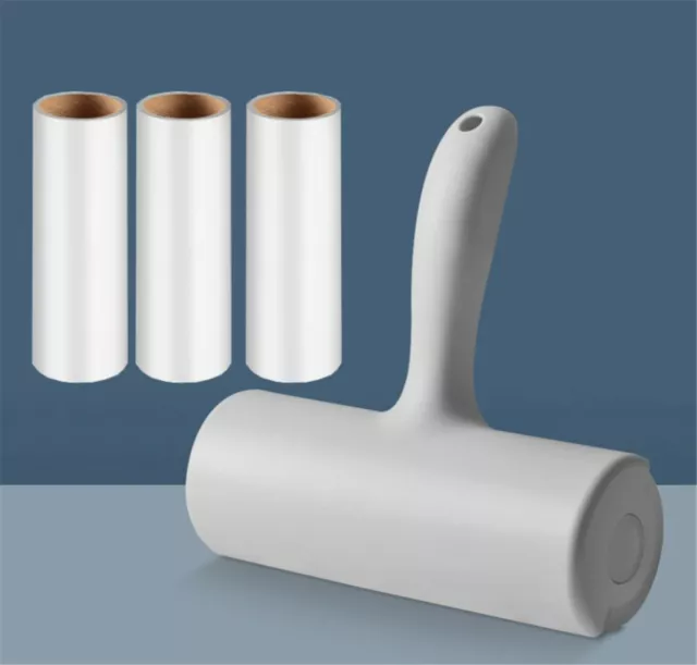 Sofa Clothes Pet Hair Extra Sticky Lint Roller With 4 Refill Packs (240 Sheets)