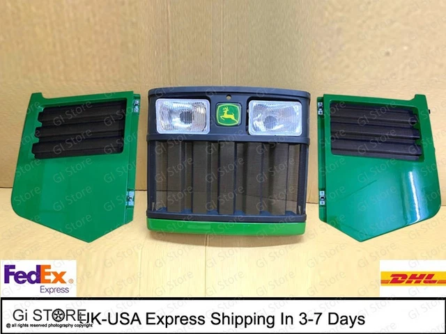 OEM RE209912+RE72248+RE72249 Front & Side Grille Set+ Headlight for John Deere