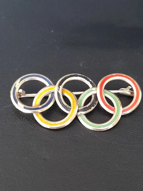 Rare Vintage "1936 BERLIN OLYMPIC" Games Enamel Pin Badge
