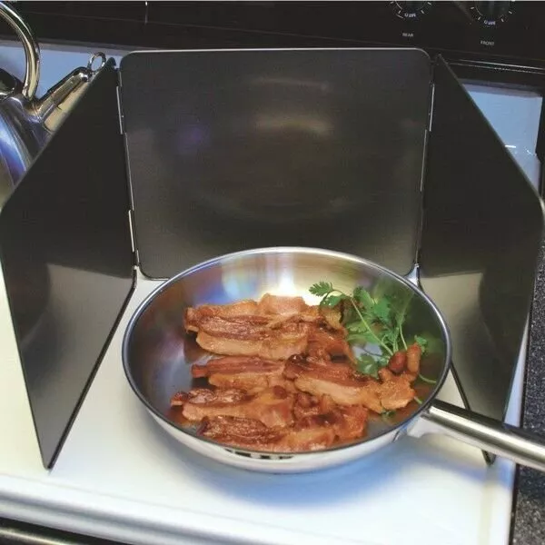 Norpro 3-Sided Nonstick Bacon Grease Cooking Splatter Screen Guard Shield 3