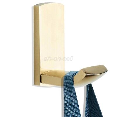 Gold Color Brass Wall Mounted Coat Robe Hooks Clothes Bag Towel Hanger Hook