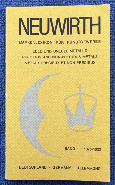 Pocket Guide Book German Silver Silversmiths Gold Silver Marks Markenlexikon