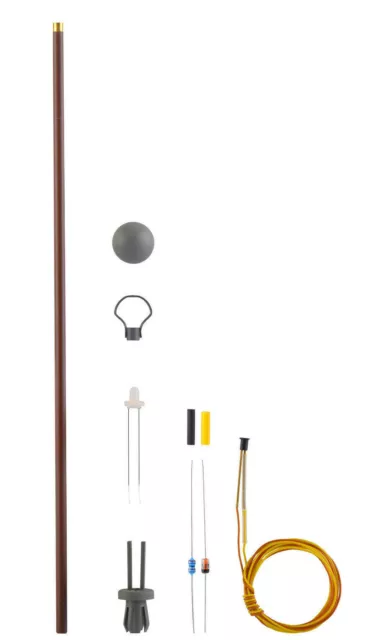 Viessmann 6927 Kit Wood Pole Luminaire GDR State Railway, LED Warm White, Tt