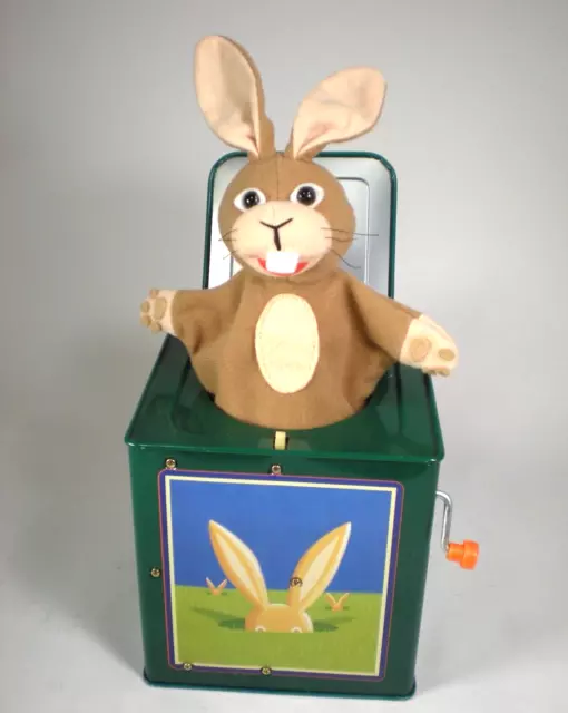 Vintage 1995 Rabbit Jack in the Box The Nature Company Jack Rabbit in the Box