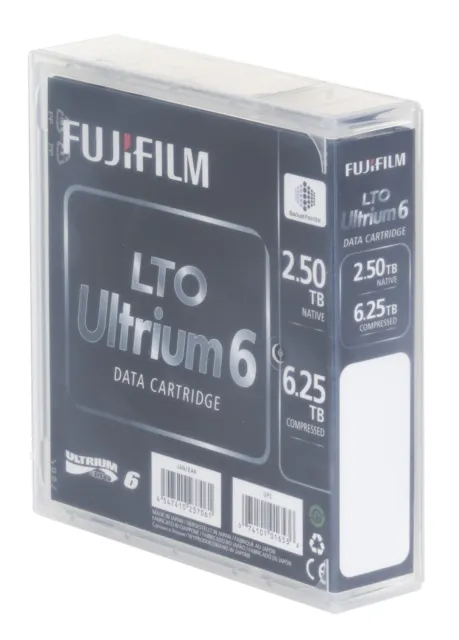 New Tape Fujifilm 6,25TB LTO-6 Ultrium RW Data Cardridge