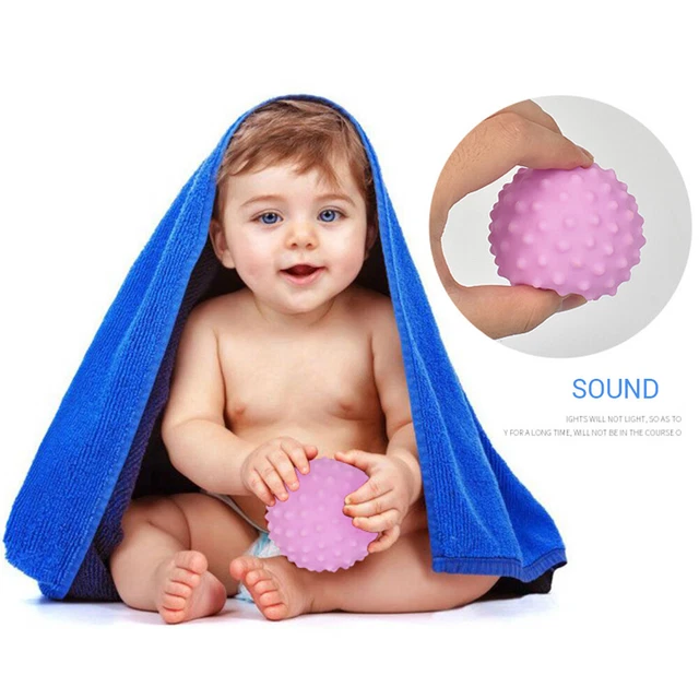 New Infant Soft Textured Multi Sensory Touch Hand Ball Toy Baby Tactile Pinch Ba