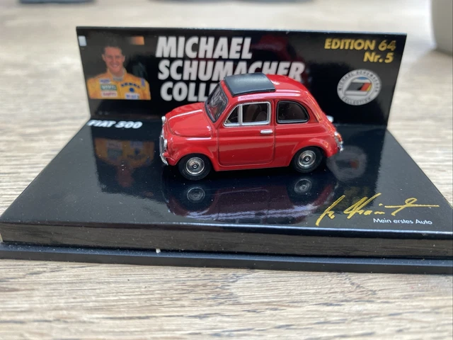 1:64 MINICHAMPS MICHAEL Schumacher Collection Fiat 500 Edition 64 No5 £