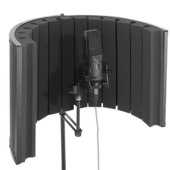 Pyle Microphone Isolation Shield - Vocal Booth & Studio Recording Acoustic Panel