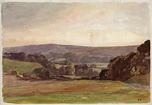 BERENGER BENGER (1868-1935) - Watercolour Painting - Rural Landscape ...