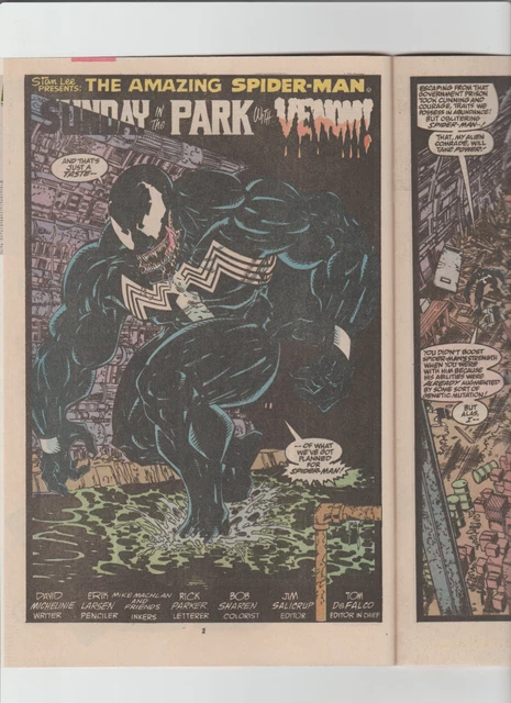 Amazing Spider-Man #332 CLASSIC Venom Cover and FIRST Appearance LONG TOUGUE