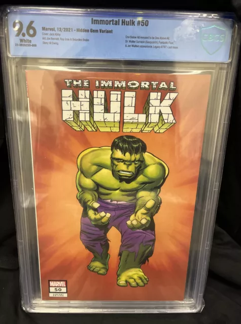 IMMORTAL HULK #50 1:100 KIRBY VARIANT MARVEL COMICS CBCS 9.6 Not CGC