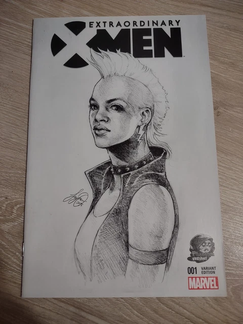 Extraordinary X-men #1 (2016 Marvel Comics) Phantom Variant B&W Sketch - NM