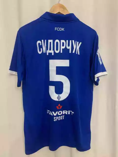 Fc Dynamo Kyiv 2018/2019 Match Worn Home Football Shirt Jersey Sydorchuk #5