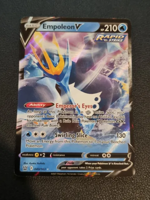 Pokemon Card SWSH Battle Styles Empoleon V 040/163 Hoil Foil Shiny