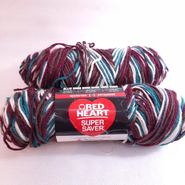 Red Heart Super Saver Yarn, Aran 0313, Medium 4 - 1 skein, 7 oz