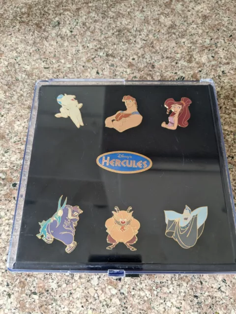 Disney Hercules Lapel Pin Set with Case Disney Hercules Lapel Pin Set with Case