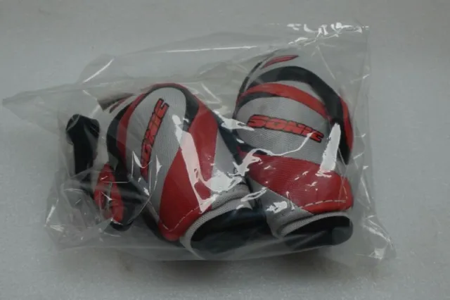 Dr Hockey Sonic 30 Junior Medium Hockey Elbow Pads - New - White/Red