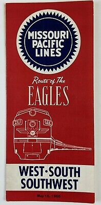 1966 Missouri Pacific Lines Route of Eagles West South Southwest Vtg Brochure