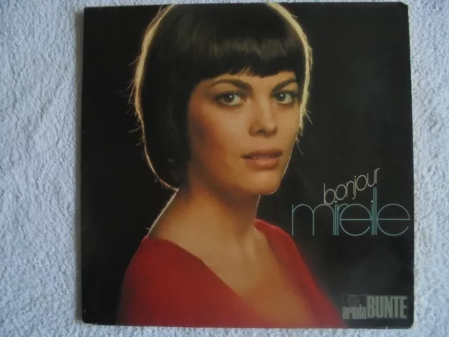 LP - Mireille Mathieu – Bonjour Mireille -  mit Foto-Poster