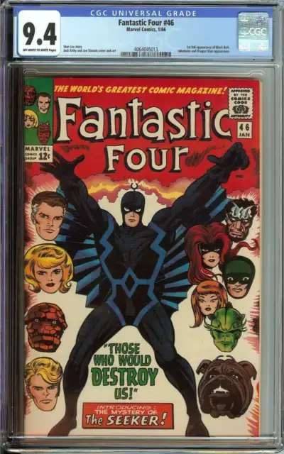 Fantastic Four #46 Cgc 9.4 Ow/Wh Pages // 1St Full Appearance Of Black Bolt