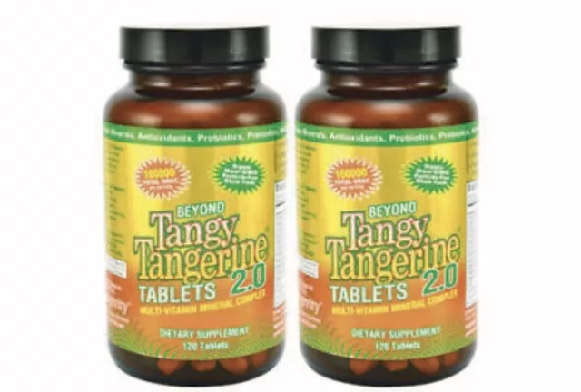 Youngevity Dr. Wallach Beyond Tangy Tangerine BTT 2.0 Tablets - 120 (Twin Pack)