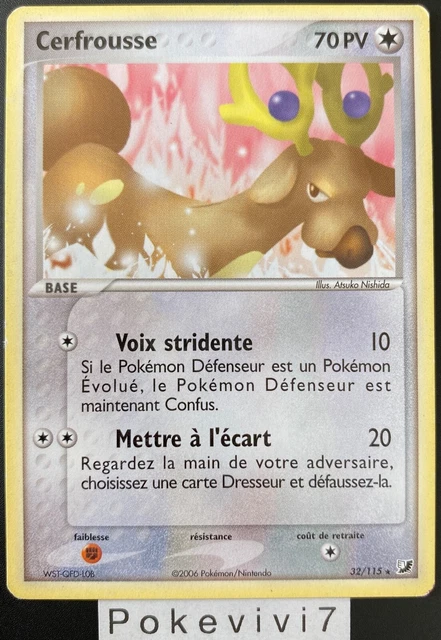 Carte Pokemon CERFROUSSE 32/115 Rare Bloc EX Forces Cachées FR OCCASION